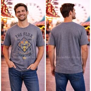 Back to the Future Flux Capacitor Gray T Shirt Men’s XXL 50-52 Graphic